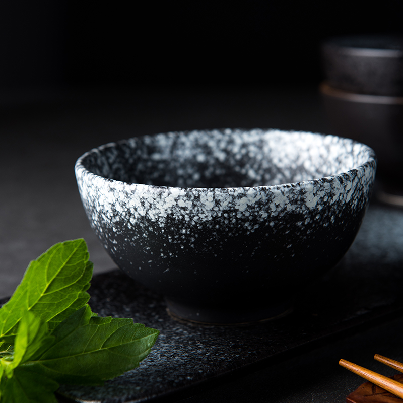 Rice bowls of household to eat small bowl tableware ceramic bowl creative move porringer Rice bowl individual Japanese dishes