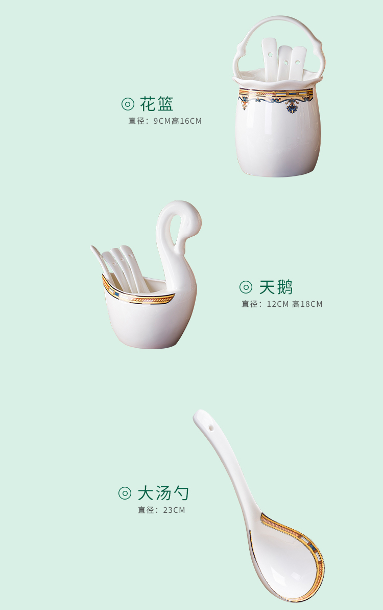 Dishes suit ipads bowls plate of jingdezhen ceramic tableware porcelain household bowl Dishes Chinese dish bowl of fresh combination