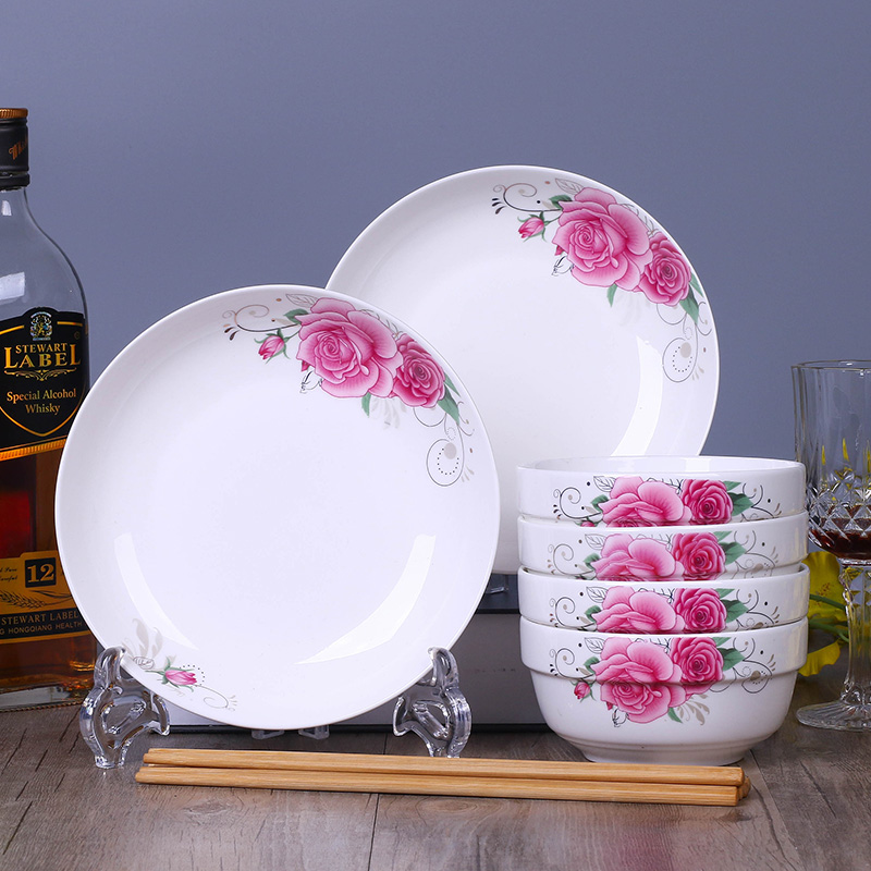 Special dishes suit, lovely plate ipads bowls bowl dish bowl chopsticks 2 people use microwave dish tableware NJ