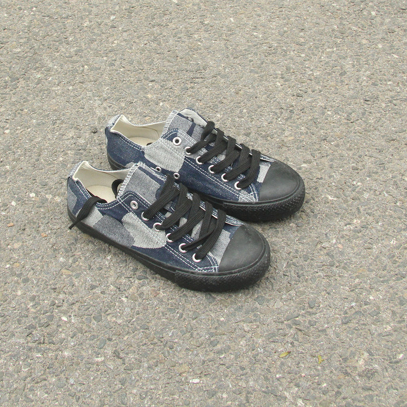 5.24 Xia Ri Women's Low-Top Lace-Up Basic Flat Canvas Shoes