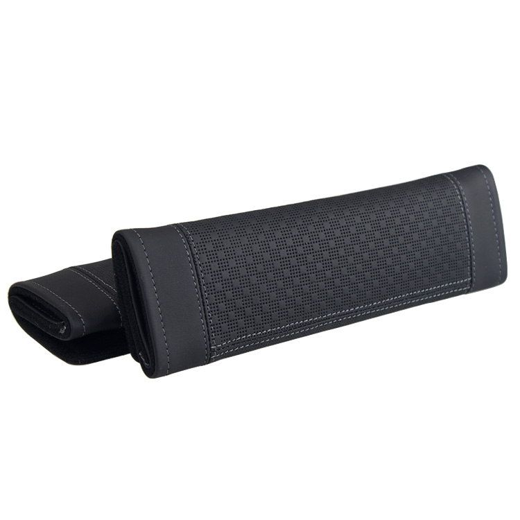 Genuine leather car seat belt protection shoulder jacket lengthened for four seasons General vehicle interior trim shoulder strap jacket pair