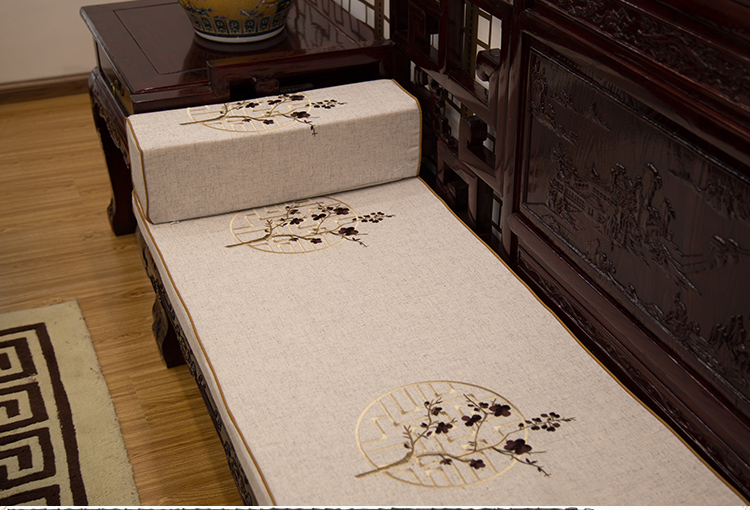 Ghế Trung Quốc đệm gỗ gụ sofa đệm ghế ăn Taishi ghế tựa lưng gỗ rắn vòng ghế ghế pad arhat giường tùy chỉnh đệm ghế gỗ bằng da