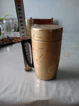 During the Cultural Revolution Huangshan brand aluminum purple sand cup conference cup Travel cup Antique teacup Nostalgic old object collection