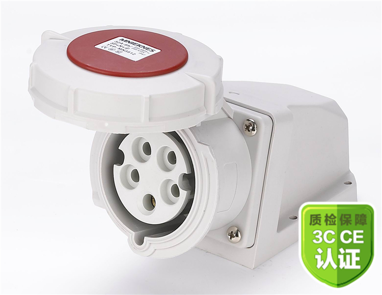 5-core waterproof and dust-proof industrial grade aviation socket 16A 32A 63A Ming fit socket three-phase five-line European scale ip67