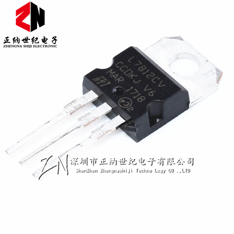 New L7812CV L7812 in-line TO-220 LM7812 three-end voltage stabilization can be shot directly