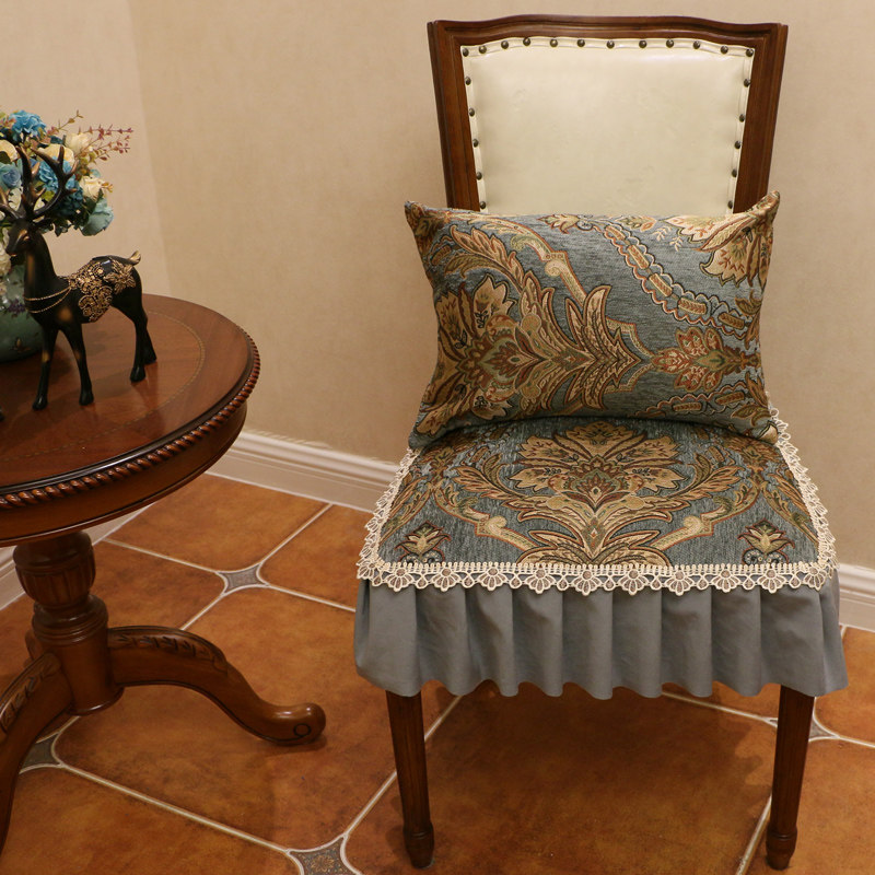 American upscale dining chair cushion backrest integrated snow Neil thickened anti-slip Seasons Universal Home Chair Mat