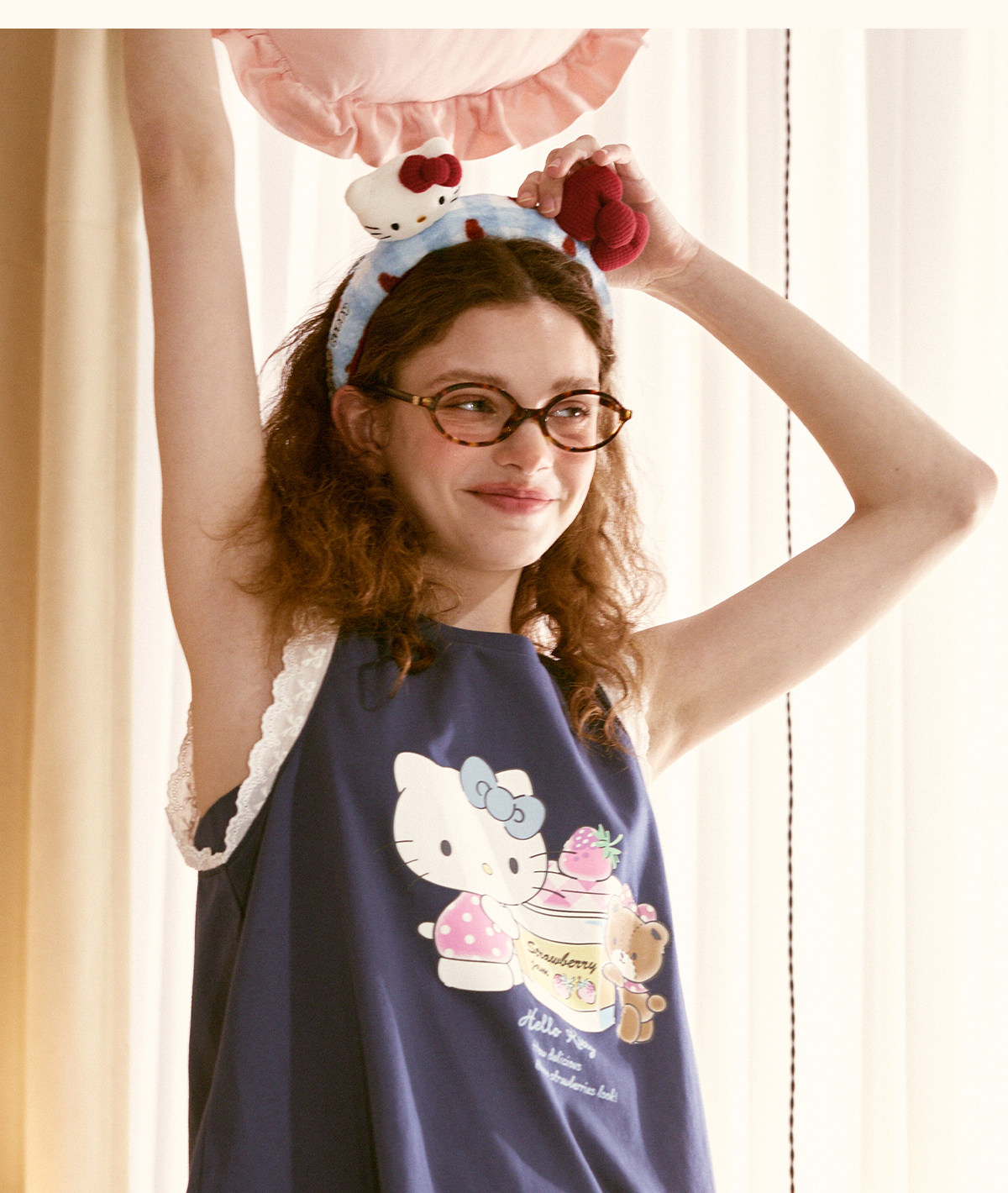 лента для волос gukoo/果壳发箍女hellokitty联名新款毛绒可爱束发女士洗漱发箍