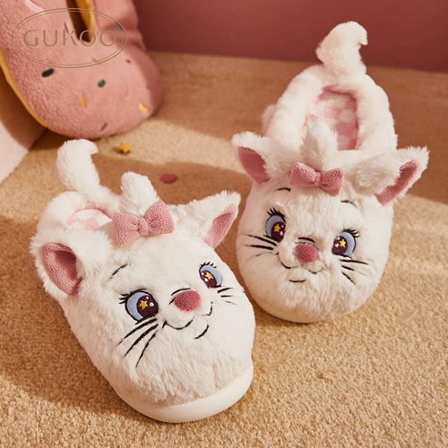 [Мэри Кэт -киногеное] Фруктовые скорлупы Тапочки женские волосы и тапочки наступают на дерьмо и чувствуют себя бездомными, не сокрушительные, носят пару хлопковых тапочек