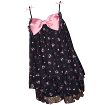 Gukoo Nutshell Nightgown Womens Summer Small Floral Mesh Suspender New Sweet Ladies Home Clothes Nightgown B