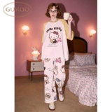 Gukoo/果壳 Hello Kitty, летняя пижама, хлопковый спортивный комплект