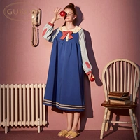 Gukoo/果壳 Милая пижама, лонгслив, подходит для весны и осени