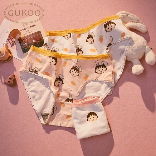 Gukoo/果壳 Нижнее белье, хлопковые штаны, милые трусы