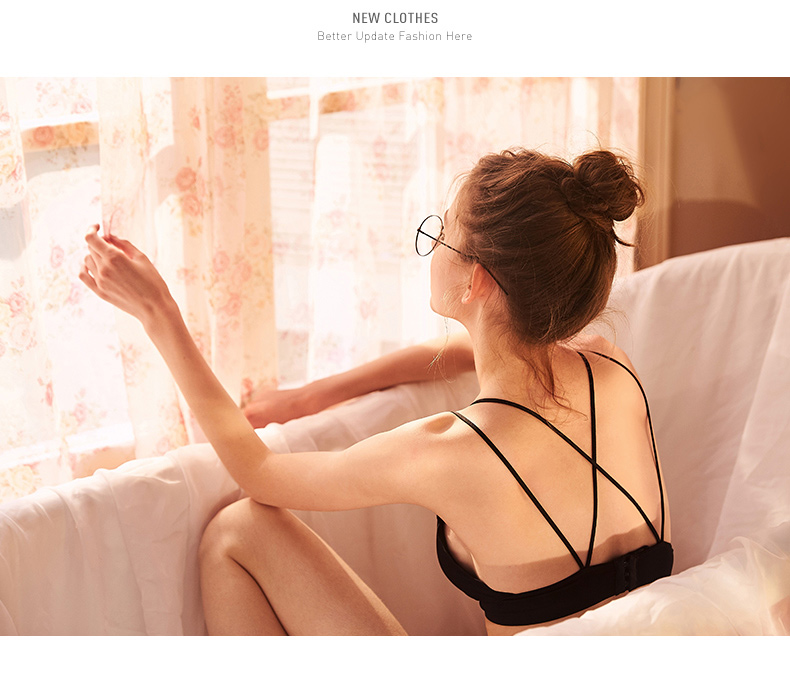 Gukoo vỏ cô gái đồ lót không có dấu vết vẻ đẹp trở lại áo ngực đồ lót nữ không có vòng thép đồ lót sexy