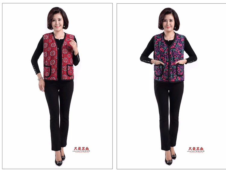 Áo vest nam trung niên mùa thu và mùa đông mới bố cộng với nhung dày cỡ lớn cotton nam vest vest trung niên