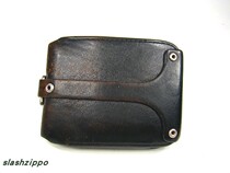 Japanese locomotive style handmade silver jewelry LYNCH SILVERSMITH old two-fold thong wallet