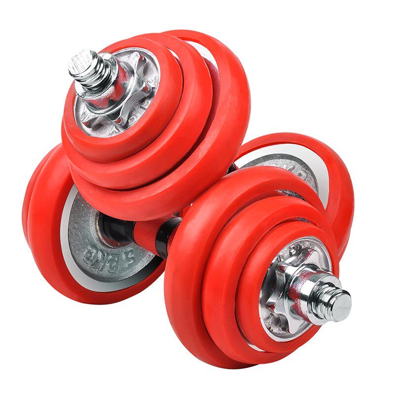 Electroplated dumbbell piece protective cover Rubber cover Household bag edge slip and fall fitness floor Rubber silicone leather cover good