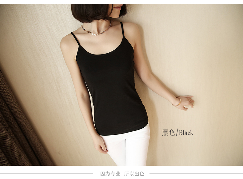Áo yếm cotton nữ nhỏ mặc mùa xuân hàn quốc gợi cảm ngắn ngắn tay áo sơ mi trắng đen không tay mùa hè áo len sát nách