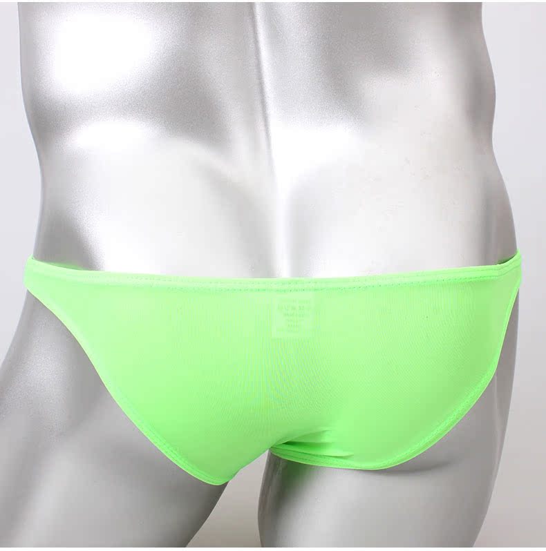 Đồ lót nam bằng vải nylon băng lụa siêu mỏng, thoáng khí bikini ngắn nam quần sịp