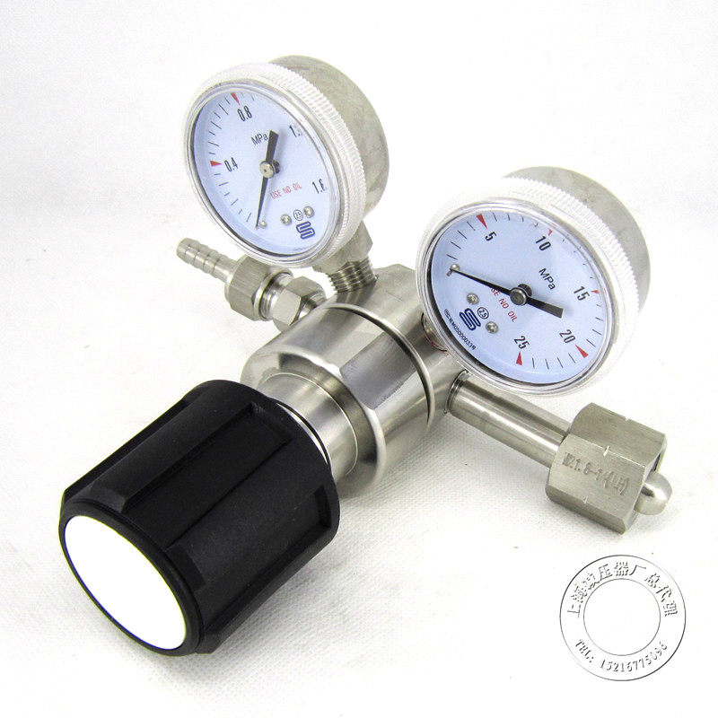 Hydrogen sulfide Pressure Methane Reducer Stainless Steel Corrosion Resistance Gas Reducer 316L 1 6*25