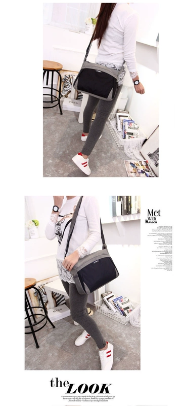 Của nam giới và phụ nữ nylon vai túi Messenger túi lớn thể thao và giải trí tiểu học và trung học sinh viên vải chéo gói thay đổi LOGO túi xách nữ