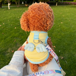 Teddy Dog Small Clothes, Cat Autumn/Summer Style Pet Clothes, Bichon Small Dog and Cat Clothes, Vest, Anti-Shedding, Thin Style