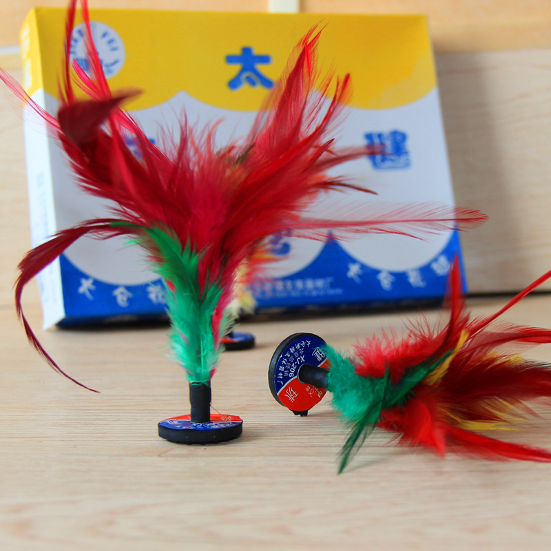 20 Taicang 206 Flower Shuttlecock Chicken Feather Competition Shuttlecock Resistant Kick Shuttlecock Key Cow Tendon Bottom Chicken Feather Shuttlecock