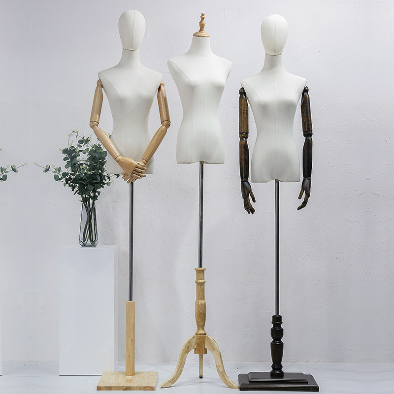 Clothing store model props women's half full body platform women's version of the window doll wedding model shelf display stand