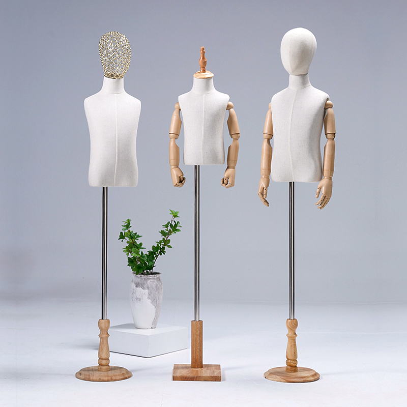 Upscale children model props half-body children's children's clothing full-body display Show children's clothing shop window models racks