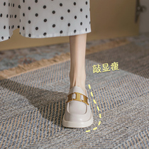 Helen Pavilion Baotou slippers women 2021 summer New wear thick heel half slippers without heel flat Muller womens shoes