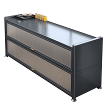 Jia helper large operation table cabinet household multi-functional food preparation storage cabinet dust-proof storage cupboard kitchen storage cabinet