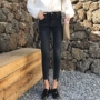 2018 phụ nữ mới skinny jeans trẻ em vòng eo cao chân Hong Kong hương bút chì chín quần học sinh tự tu quần jean ống rộng nam