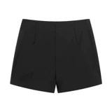 Летняя черная летняя одежда, шорты, штаны, белый ростомер, демисезонные леггинсы, сапоги, высокая талия, в обтяжку