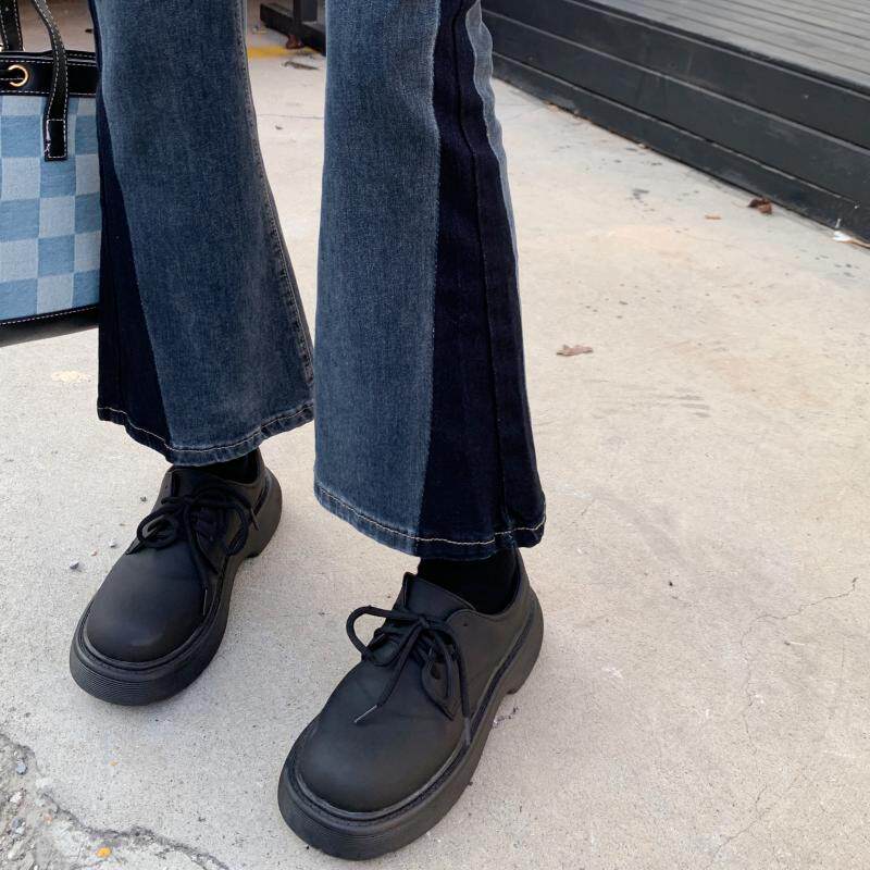 梨型身材小个子女新款牛仔裤子2022年早秋高腰设计感小众微喇叭裤详情18