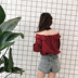Mùa xuân mới của phụ nữ phiên bản Hàn Quốc của cổ chữ V lỏng lẻo treo cổ áo sơ mi giả hai mảnh nữ sinh viên áo sọc ngang vai sơ mi trắng nữ Áo sơ mi