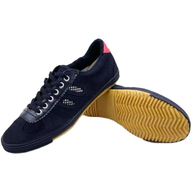 ແທ້ຈິງ double star ແປດເກີບ volleyball ພິເສດ canvas martial arts shoes non-slip tendon bottom men and women style same style track and field training shoes