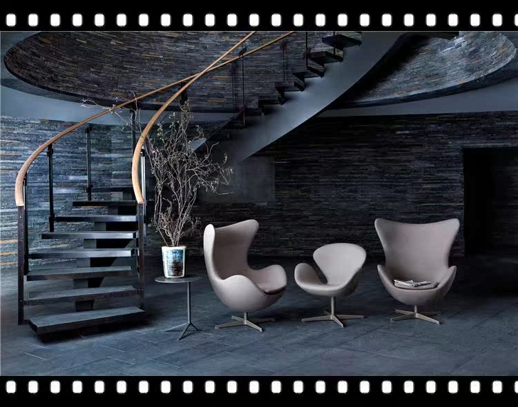 Ghế Eggshell Ghế thoải mái Ghế Anle Ghế Bắc Kinh Lying Lounge Ghế Đan Mạch Nhà thiết kế sáng tạo Nội thất hình FRP ghế giường