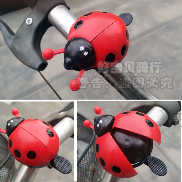 Bicycle bell Children's bell Bicycle ladybug Beetle bell Cute cartoon mountain bike accessories