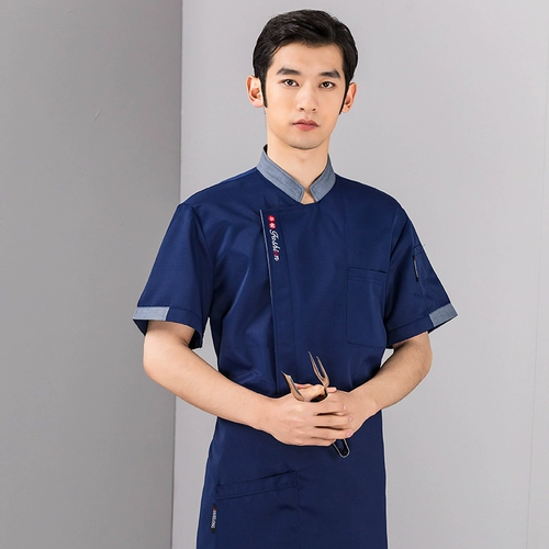 Кейтеринг шеф-повар Работа для мужчин тонкая одежда для выпечки с короткими рукавами