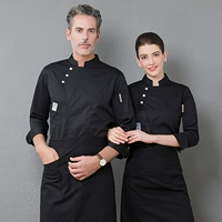 Черный лонгслив, фартук