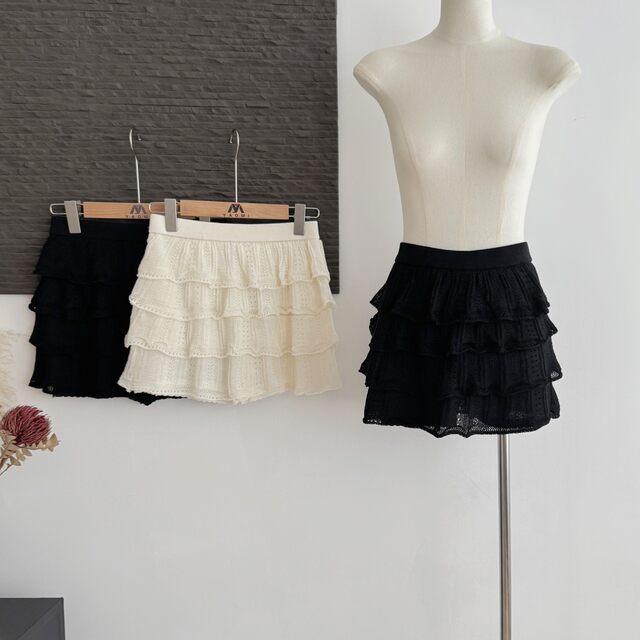 Lin Xi Xi Lilith 60-Count Ultra-Fine Wool Girl's Crochet Cake Skirt