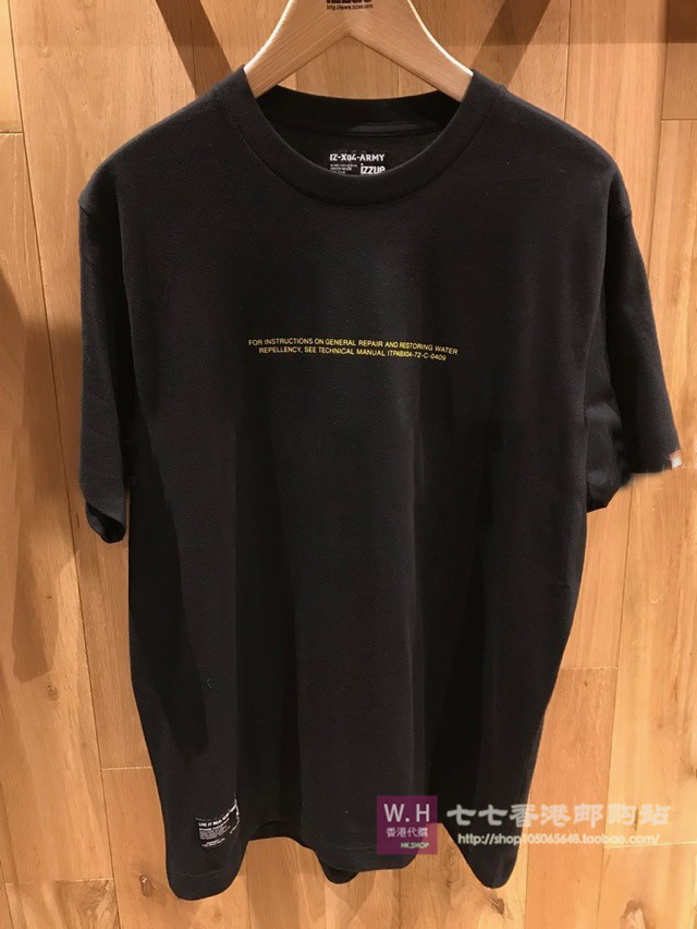 Hong Kong Chaudian IZZUE ARMY 21 Summer Male Letters Printed Handsome CASUAL SHORT SLEEVE T-SHIRT 1174