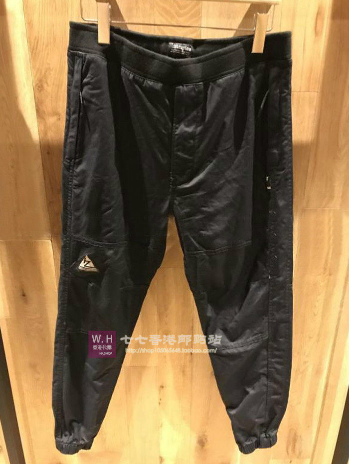 Hong Kong Chaudian IZZUE Autumn winter men's clothing 3M reflective badges tightness waist and corset foot casual pants 6166