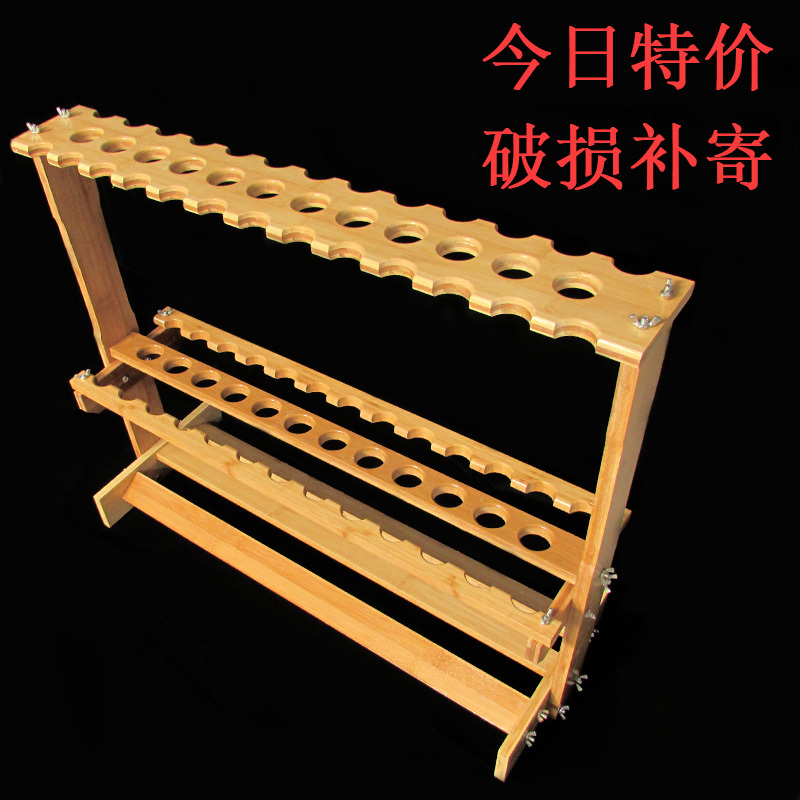 Fishing Rod Display Rack Solid Wood Bamboo Fishing Tackle Store Hand Rod Stand Vertical Pool Cue Fishing Rod Storage Rack for Home Use