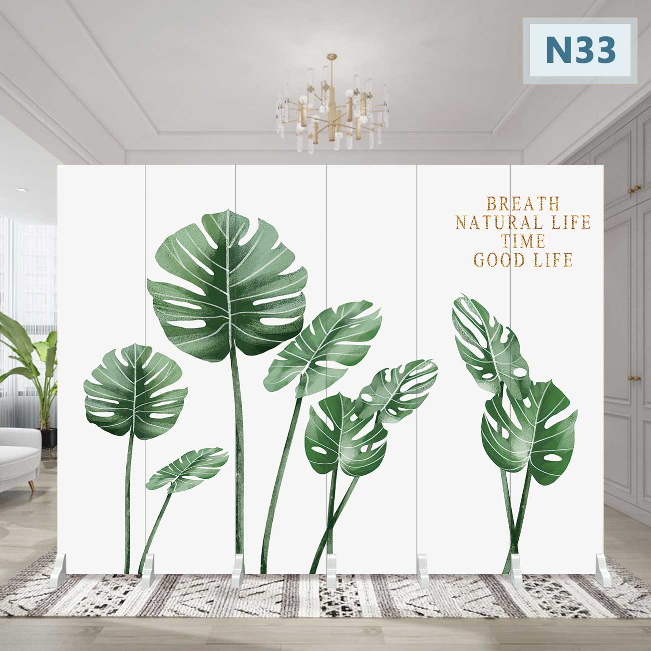 Screen folding mobile partition Living room Air conditioning shielded from Nordic modern minimalist bedroom Blocked Bed Office Beauty Salon