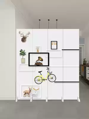 Office screen baffle shield living room folding mobile air conditioning partition wall company meeting room modern simple