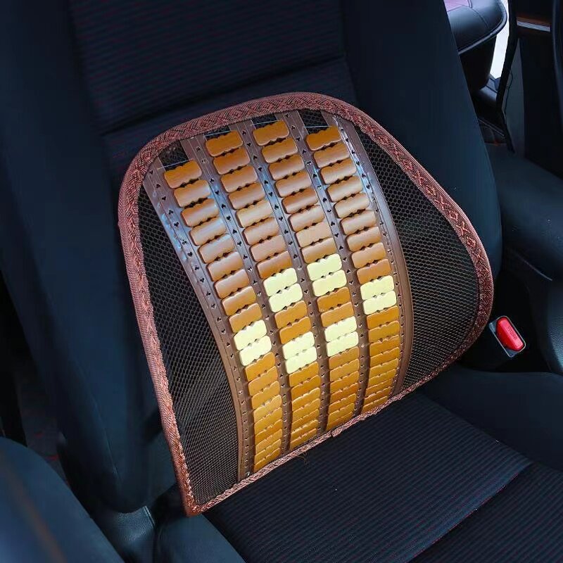 Car bamboo sheet waist close to summer breathable mesh backrest waist cushion office padded waist seat cushions for in-car Nets-Taobao