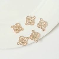 13x17 мм двойное отверстие KC Gold 10 штук Электрофорез.