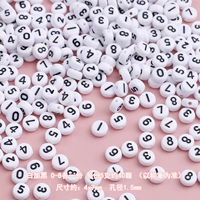 4x7 мм белые плюс черные цифры, по одной от 0 до 8.