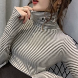 Трикотажный демисезонный свитер, коллекция 2021, в западном стиле, облегающий крой