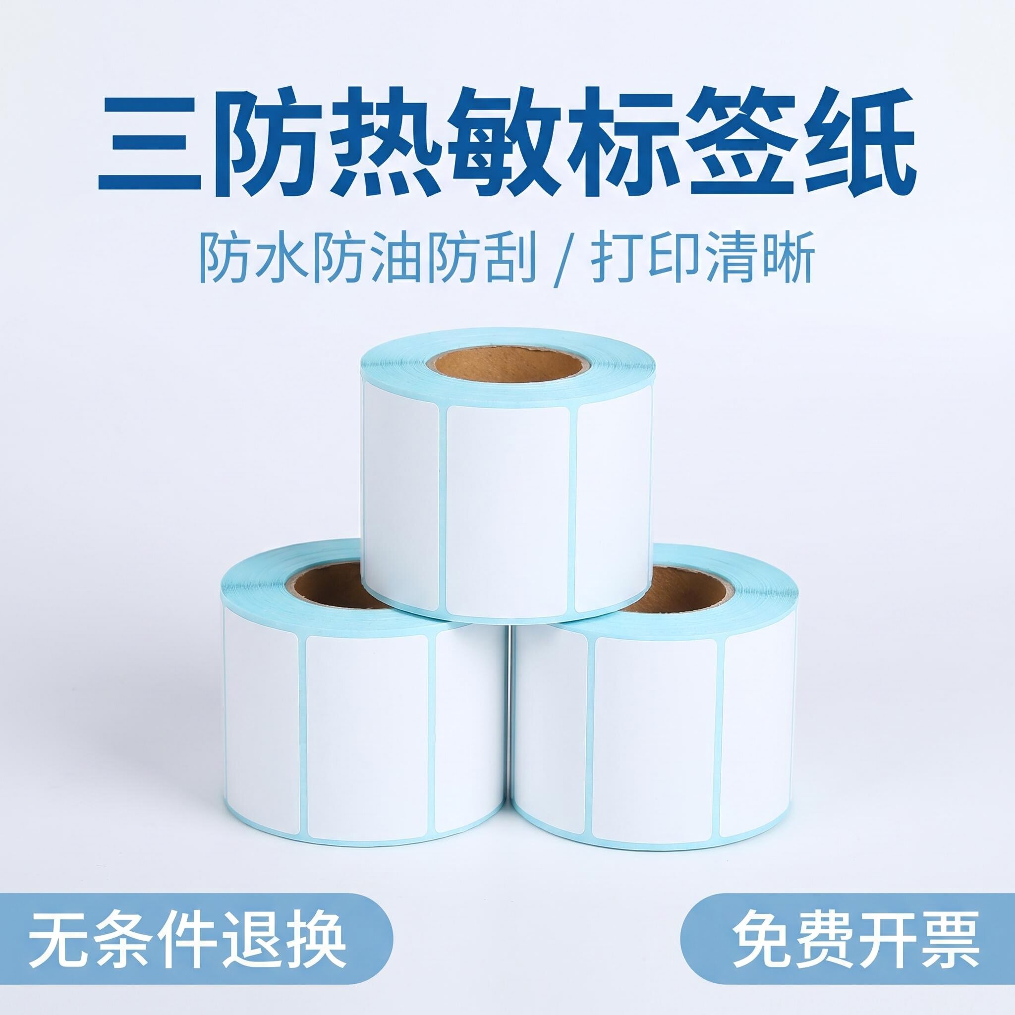 Three-proof thermal barcode paper self-adhesive label printing paper 60*50*80*90 supermarket electronic scale milk tea sticker